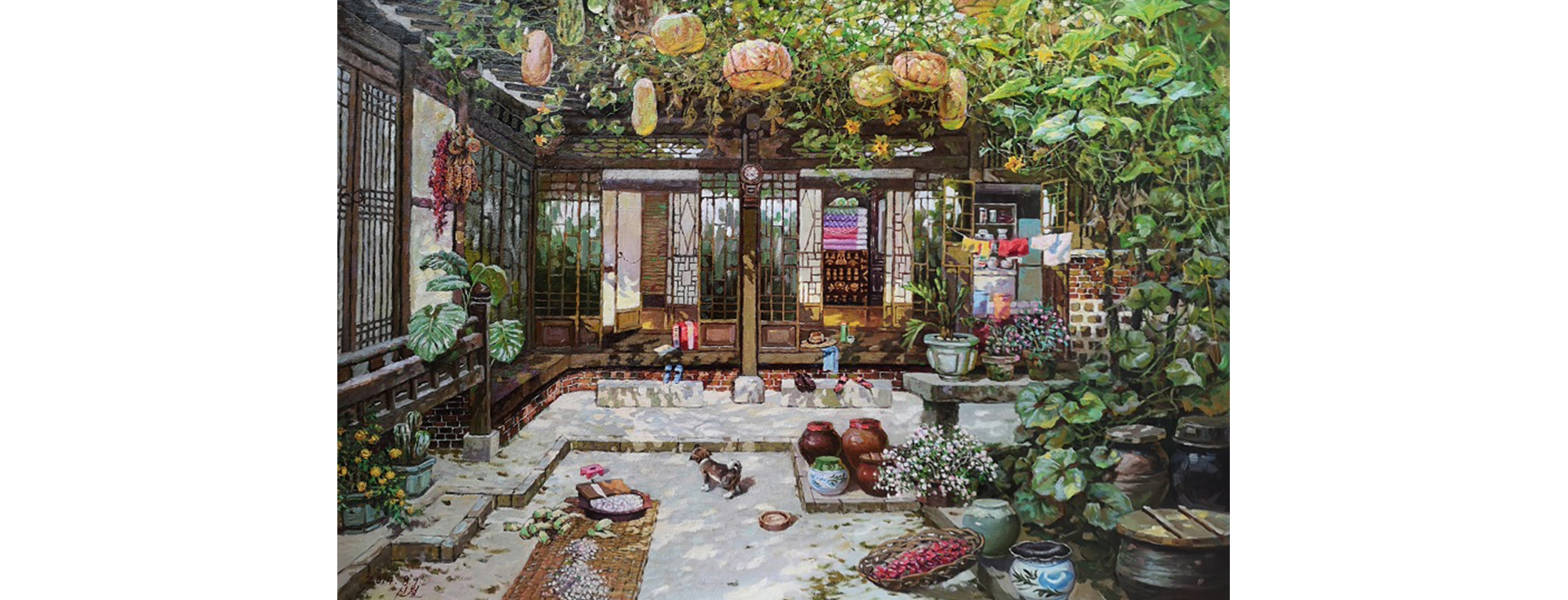 朝鮮風(fēng)景油畫(huà)